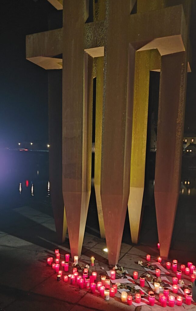 Mahnmal in Passau zum Gedenken an die Opfer des Holocaust