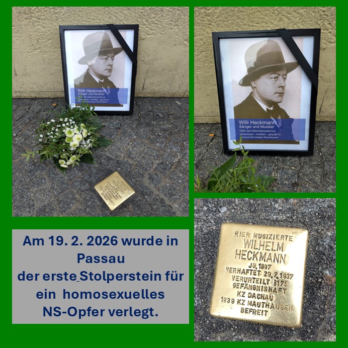 Foto des Stolpersteins für Wilhelm Heckmann
