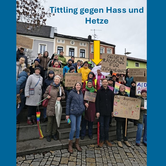 Kein Platz für Hetze und Rassismus in Tittling