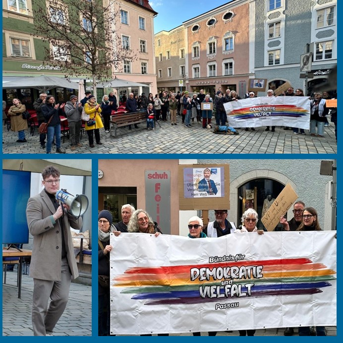 Demo gegen Manfred Weber EVP