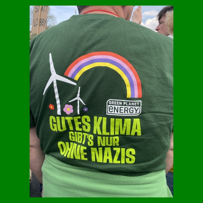 T-Shirt: Gutes Klima gibt's nur ohne Nazis