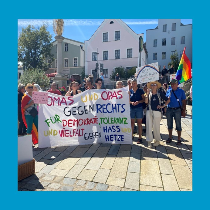 CSD Plakat in Regen